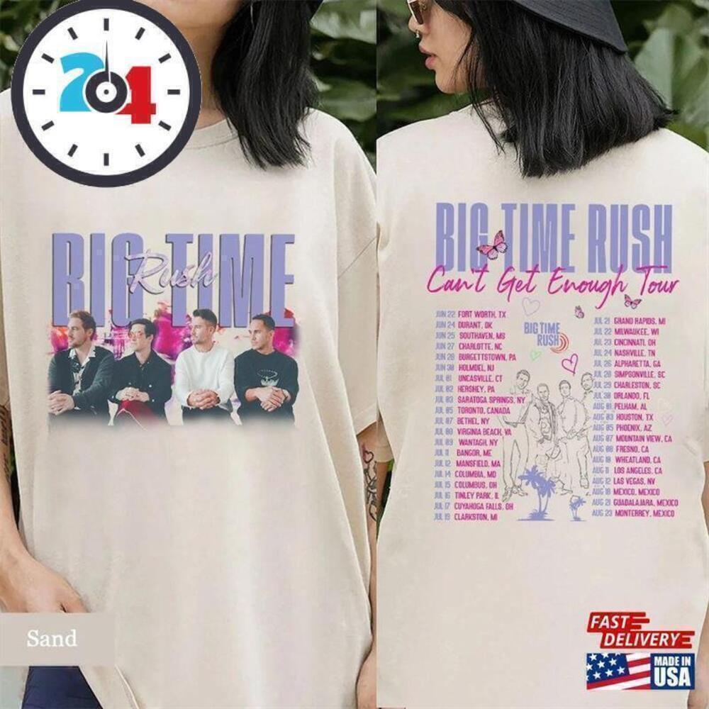 Big Time Rush Tour 2023 Concert Graphic Fan Unisex T-Shirt